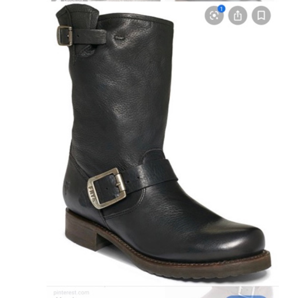 Frye Veronica short black boots EUC